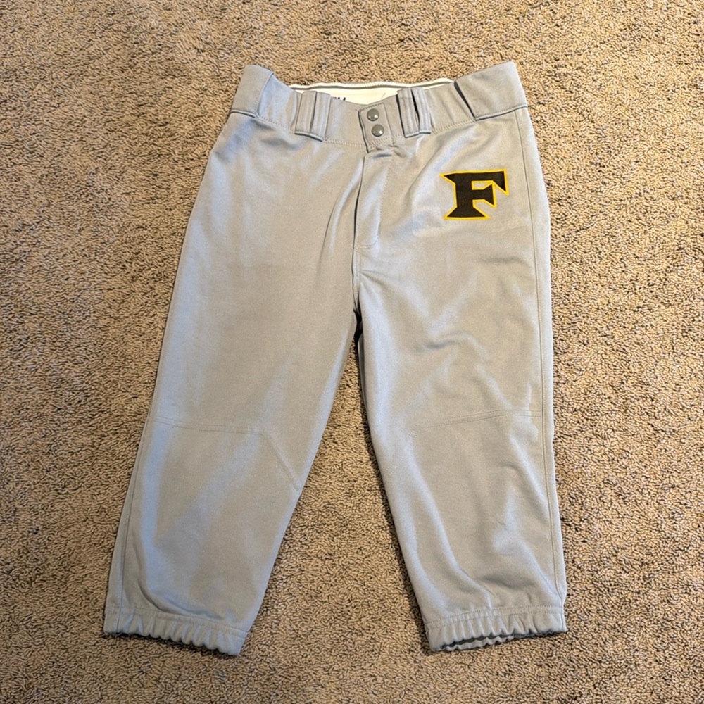 Russell Athletic White Knicker Style Baseball Pants Five Star and Perfect Game